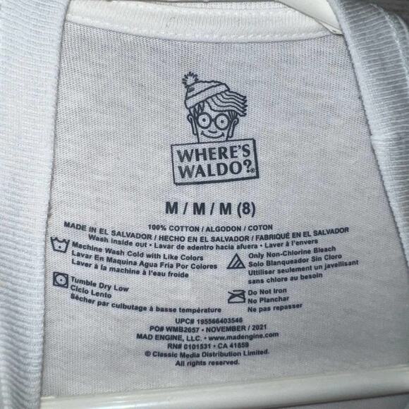 Waldo Hide & Seek retro Shirt Kids' Size Medium (8) NWT - Picture 5 of 5